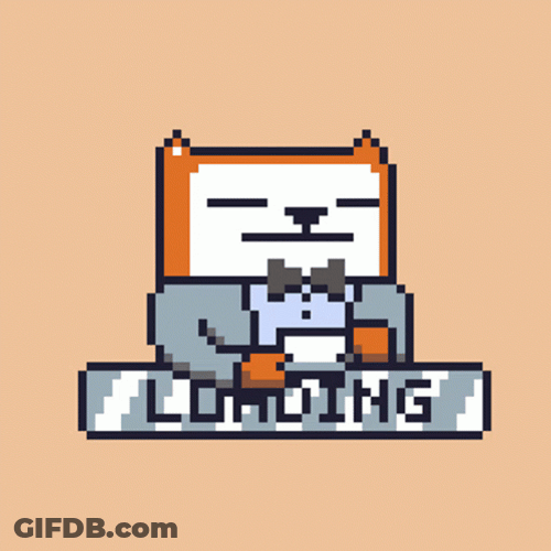 Loading Bar Tuxedo Dog GIF