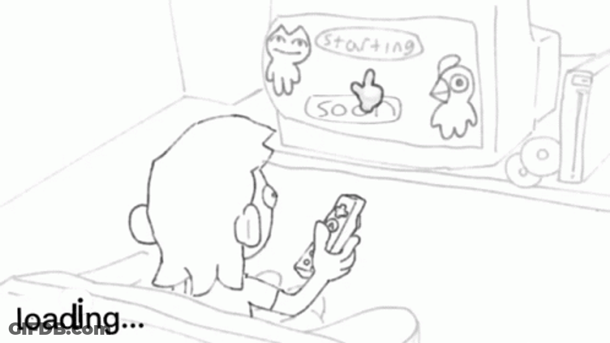 Loading Bar Wii Remote Doodle GIF