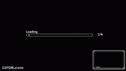 Loading Bar With Green Arrow At 4% GIF