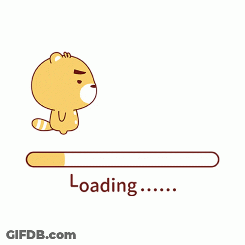 Loading Bar With Teddy Bear GIF