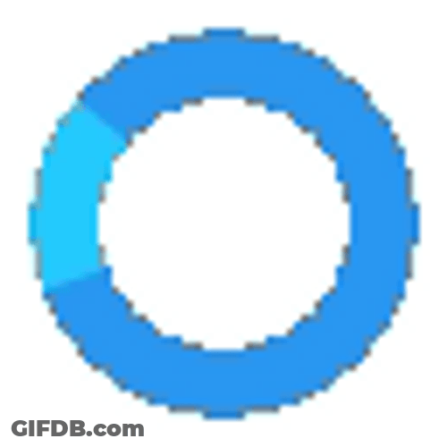 Loading Circle Blue Wheel GIF