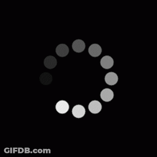 Loading Circle Dots On Black GIF