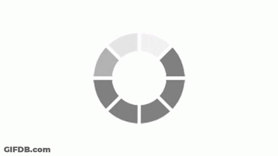 Loading Circle Gray Wedges GIF
