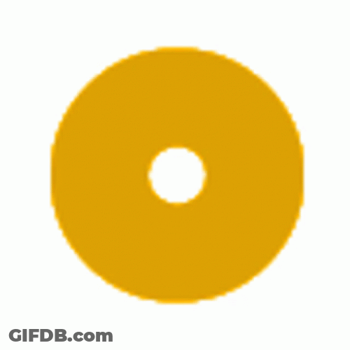 Loading Circle Mustard Thick Line GIF