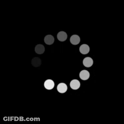 Loading Circle On Blank Screen GIF