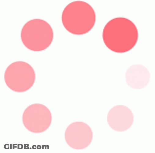 Loading Circle Pink Dots GIF