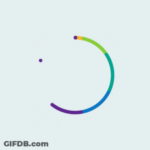 Loading Circle Rainbow Color GIF