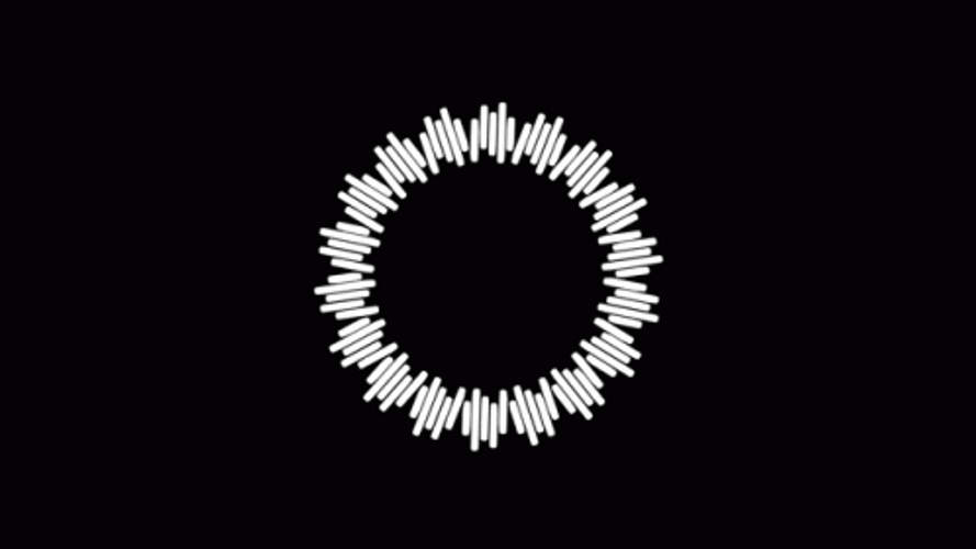Loading Circle Spinning Array Of Bars GIF