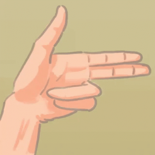 Loading Finger Gun Animation GIF