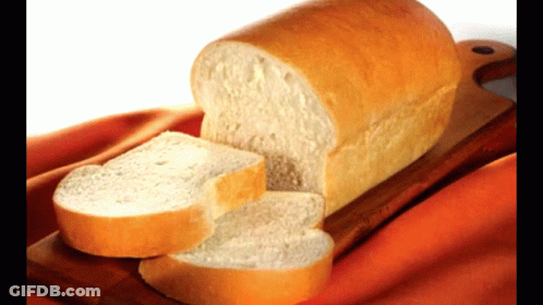 Loaf Of Bread Cut In Half GIF