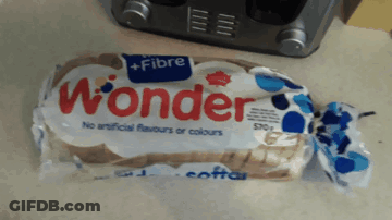 Loaf Of Wonder Bread On Counter GIF