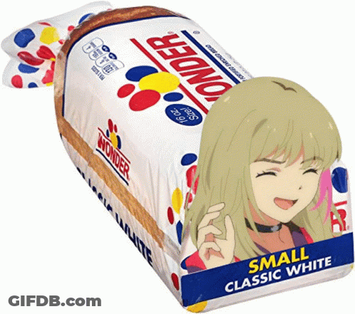 Loaf Of Wonder Small Classic White Bread With Girl GIF