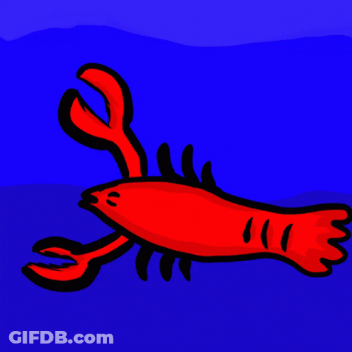Lobster Time Art Animation GIF