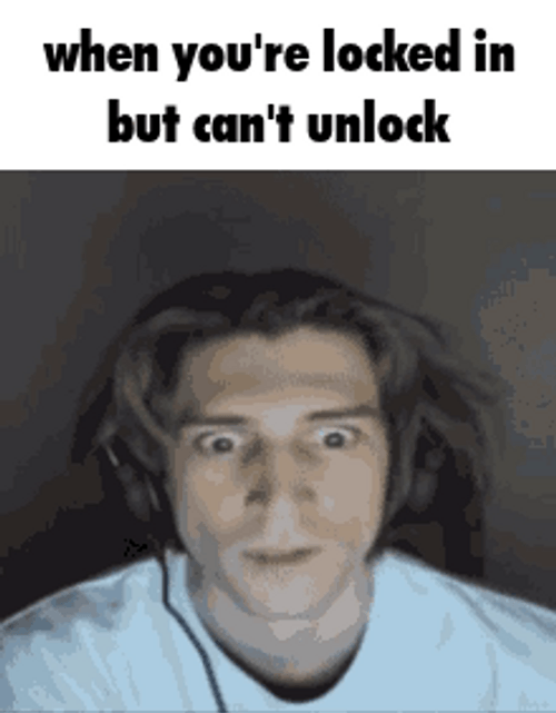 Locked In But Can't Unlock GIF