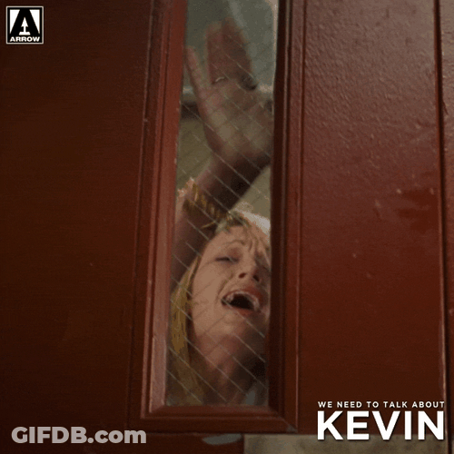 Locked In Lynne Ramsay Hitting Door GIF
