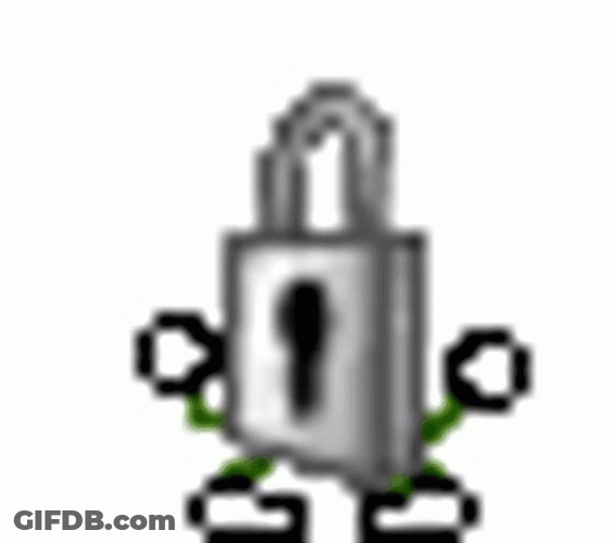 Locked Pad Lock Dancing GIF