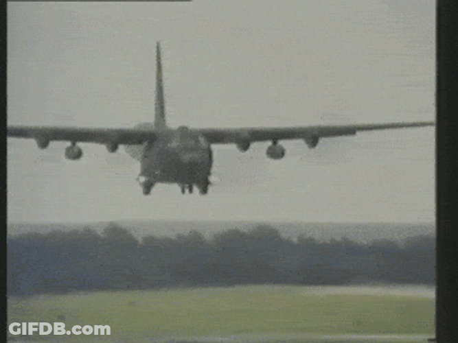 Lockheed Gunship Armed Plane GIF