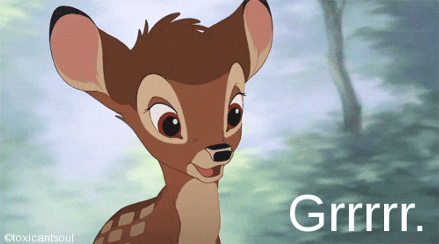 Loco Angry Bambi GIF
