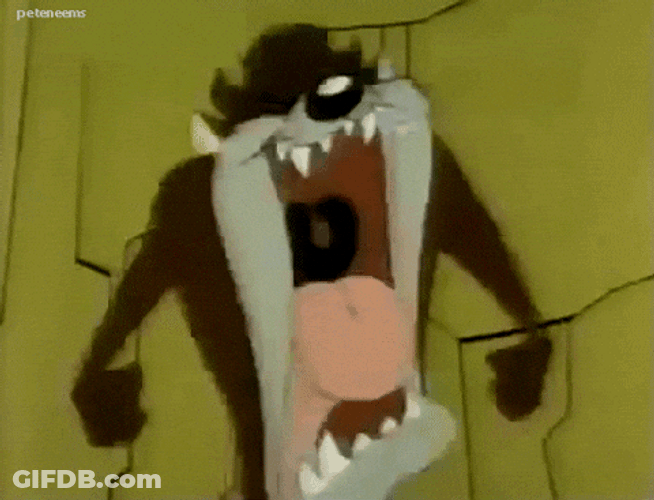 Loco Angry Mad Tasmanian Devil GIF