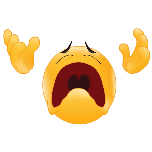 Loco Crying Yellow Emoji GIF
