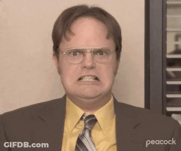 Loco Dwight Schrute Angry GIF