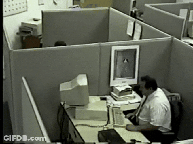 Loco Guy Smashed Keyboard GIF