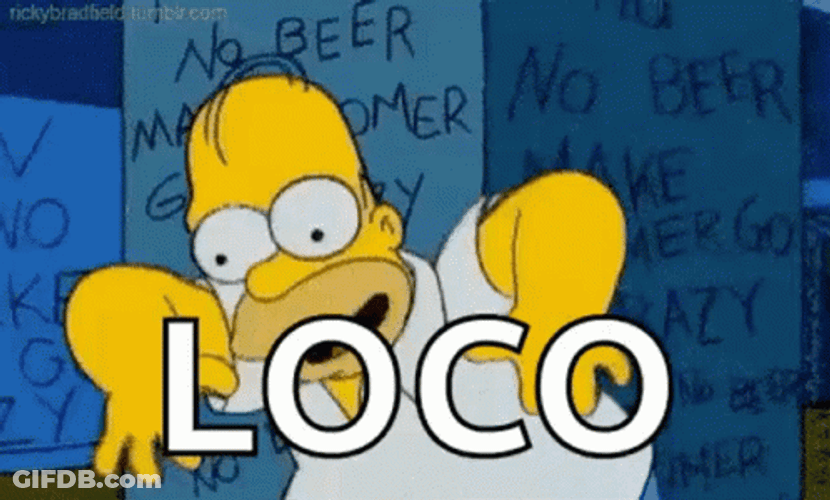 Loco Homer Simpson GIF