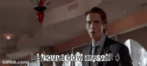 Loco Man's Face With Words GIF