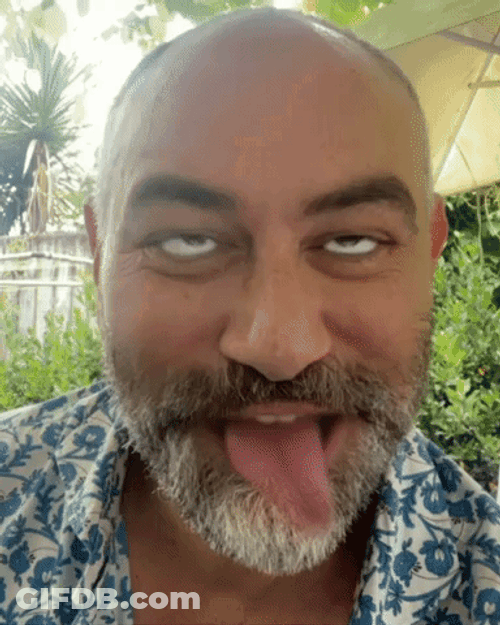 Loco Tongue Tied Funny Face GIF
