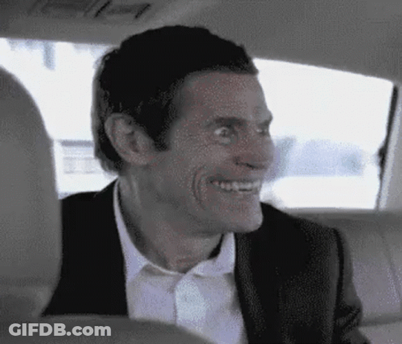 Loco Willem Dafoe Psycho Laugh GIF