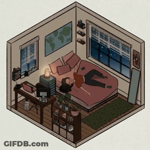 Lofi Girl Chilling In The Room GIF