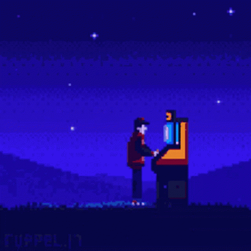 Lofi Pixel Art Vintage Gaming GIF