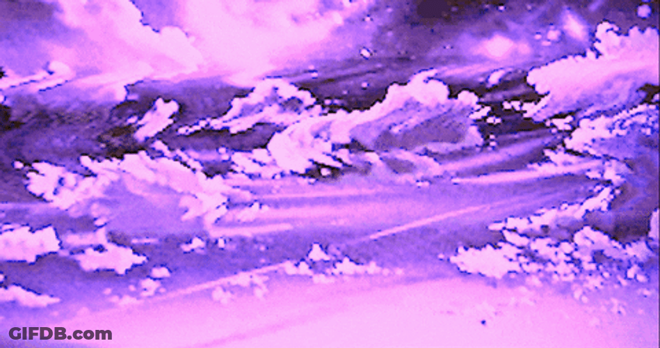 Lofi Purple Clouds Vaporwave GIF
