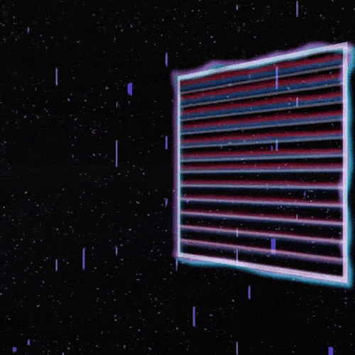 Lofi VHS Galaxy Space Glow GIF