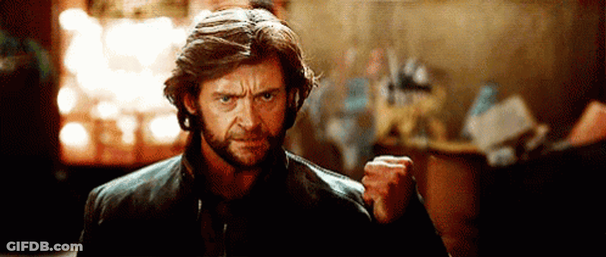 Logan In The Wolverine Ready To Battle GIF