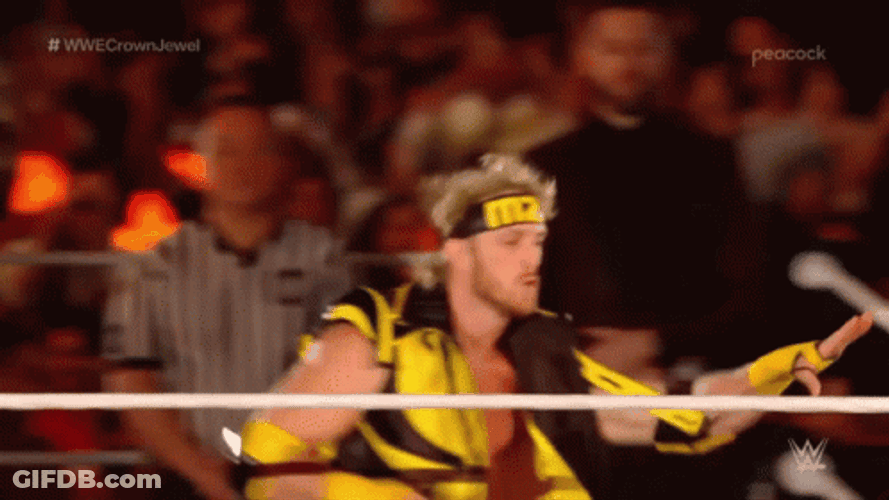 Logan Paul Wwe Climb In The Corner GIF