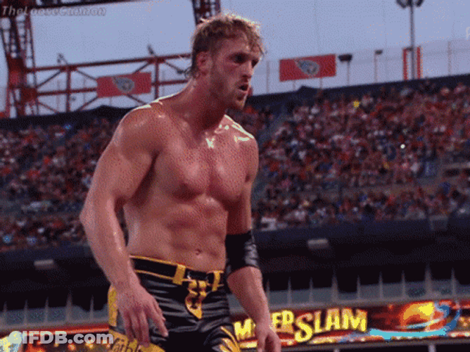 Logan Paul Wwe Jump To His Opponent GIF