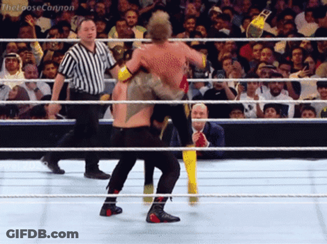 Logan Paul Wwe Versus Roman Reigns GIF