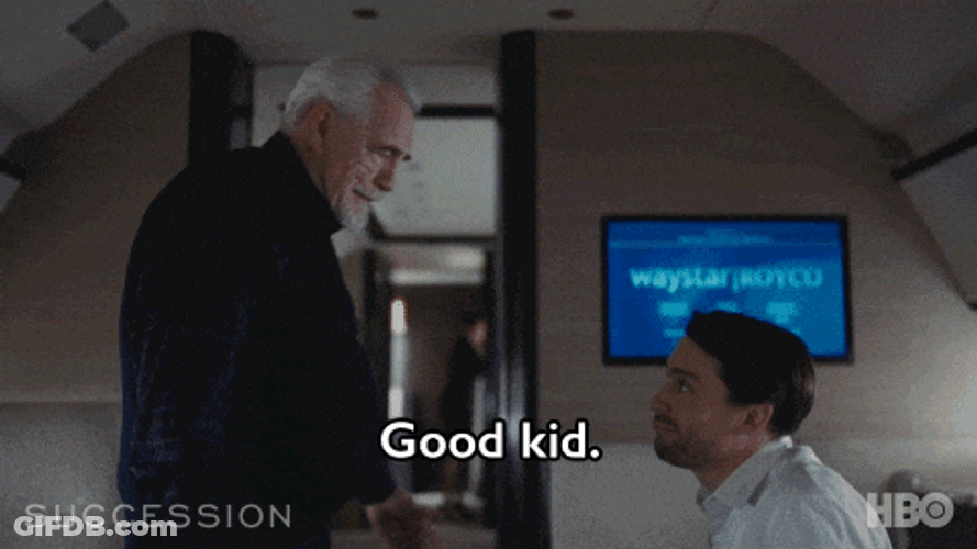 Logan Roy Succession Good Kid GIF