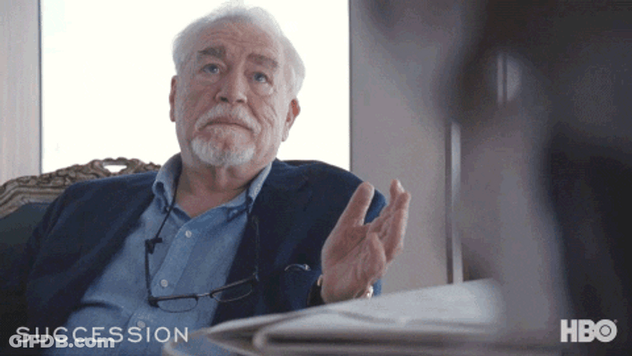 Logan Roy Succession I Don't Know GIF