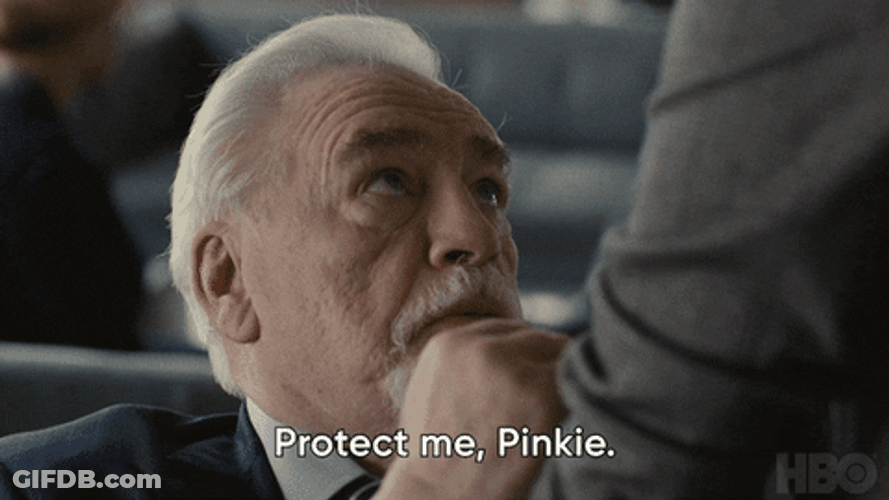 Logan Roy Succession Protect Me Pinkie GIF