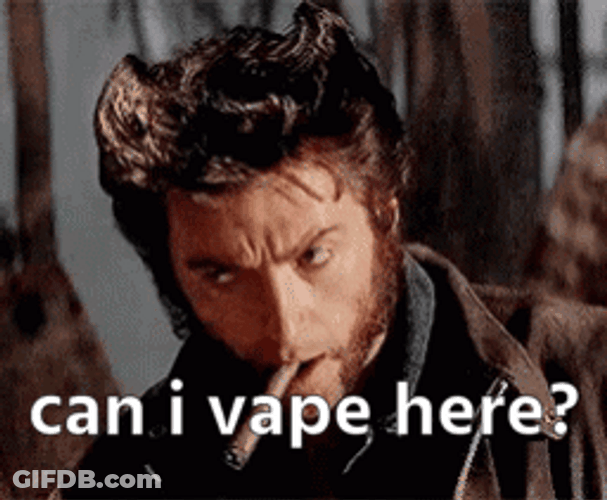 Logan Wolverine Can I Vape Here GIF