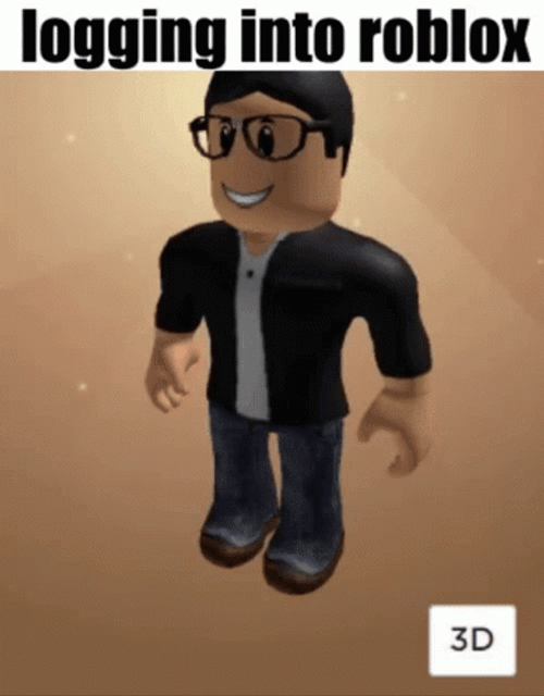 Logging Into Roblox GIF