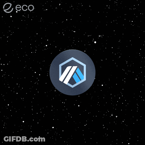 Logo For Company Eco Surrounded By Blue Circle GIF