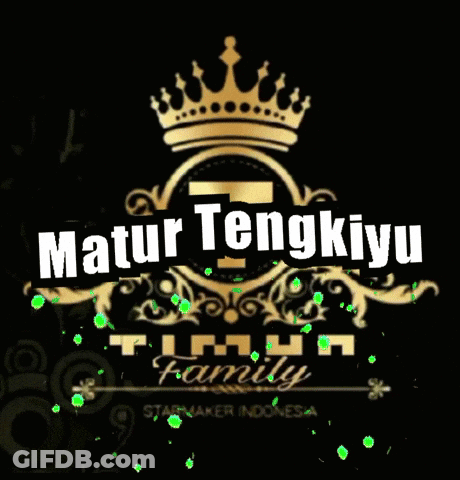 Logo With Crown Matur Tengkiyu GIF