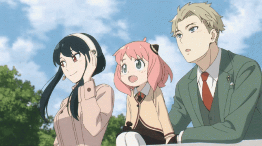 Loid Forger Relaxing With Family GIF