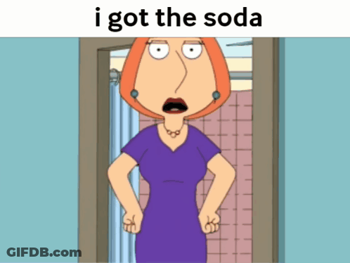 Lois Griffin From Family Guy Is Standing In Front Of A Door With Her Hands On Her Hips GIF