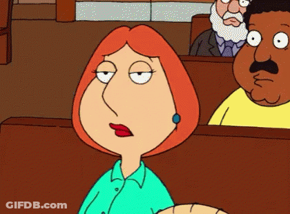 Lois Griffin Sitting In Church GIF