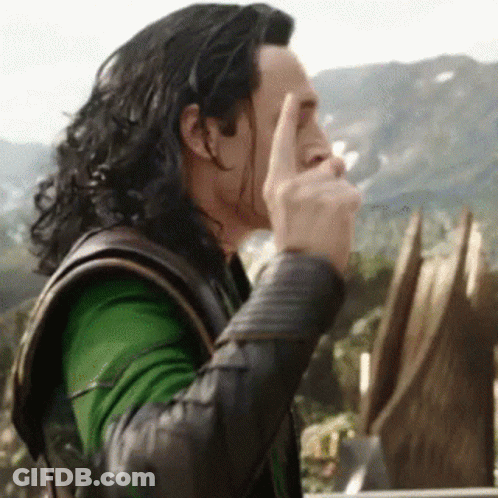 Loki From Avengers : Age Of Ultron Is Covering His Face With His Hand . GIF