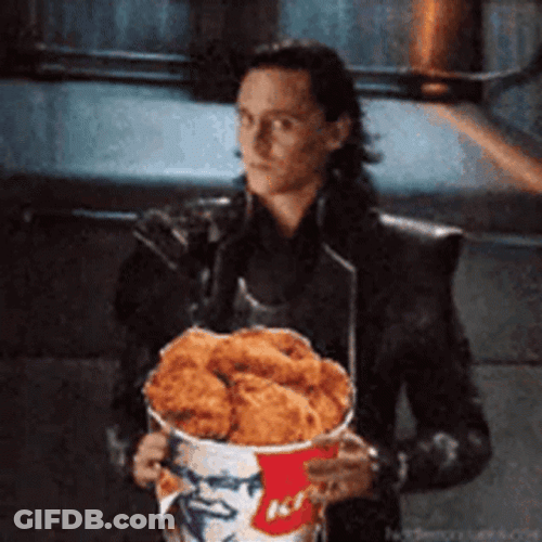 Loki Kfc Fried Chicken Marvel GIF